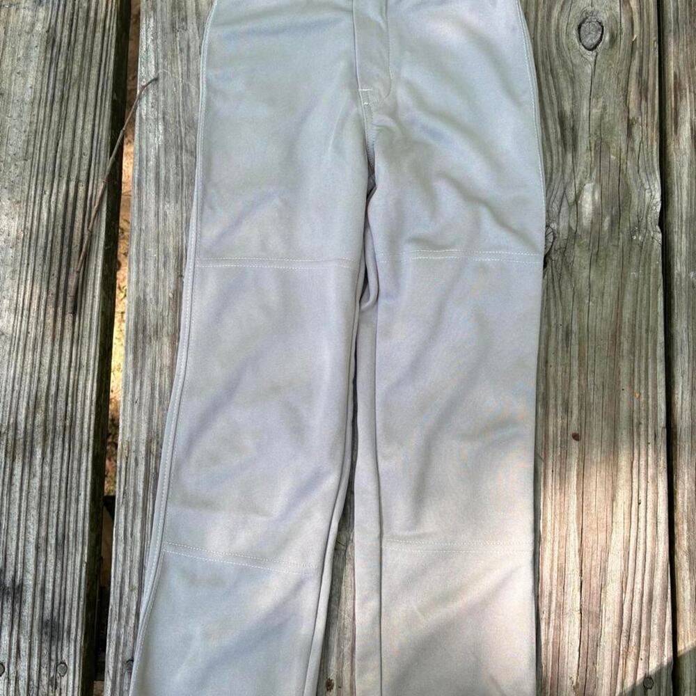 Gray youth baseball pants size xs